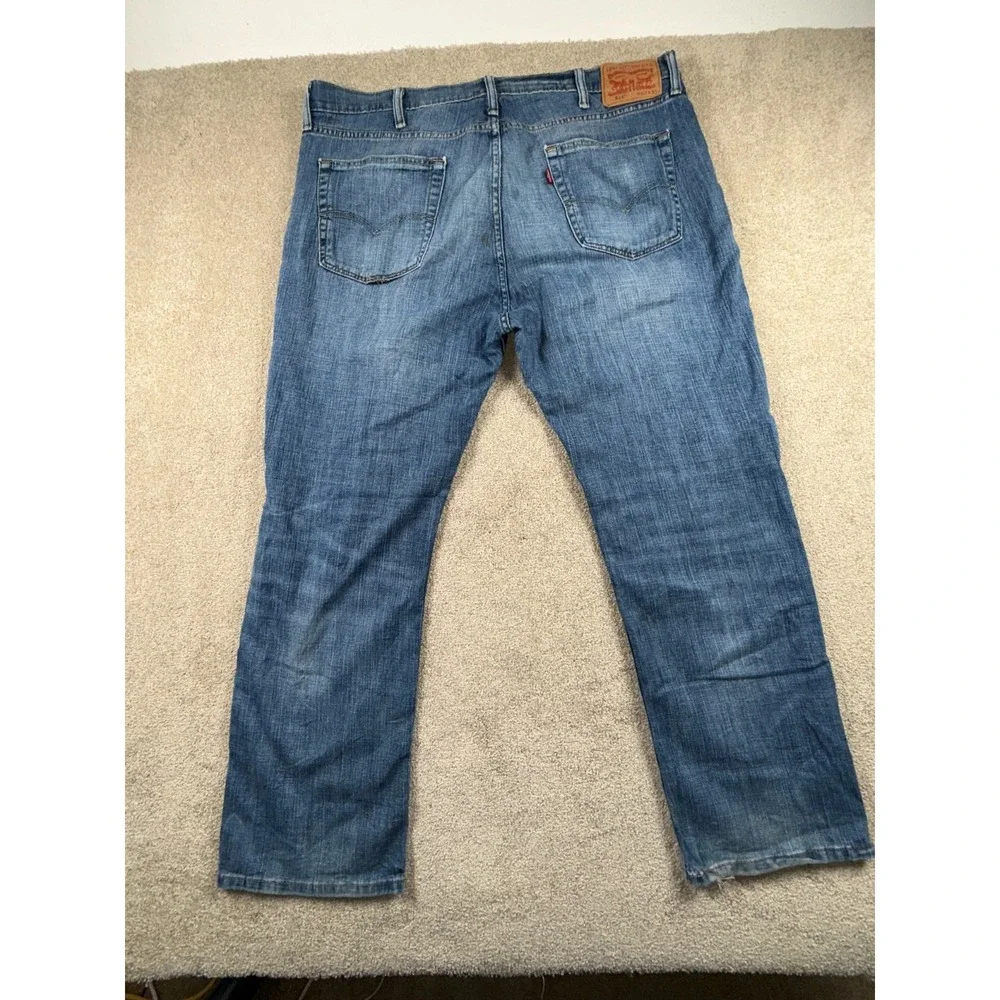 Levi's 514 Jeans Mens 40x30 Blue Denim 5 Pockets‎ Straight Leg Mid Rise Outdoor